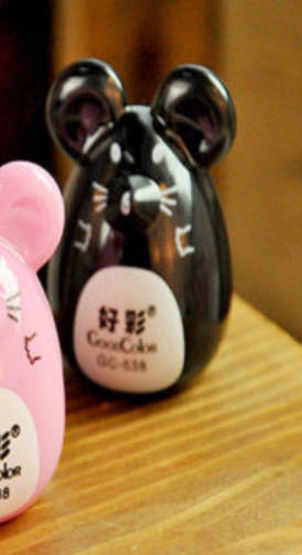 กบเหลาดินสอหนู สีดำ