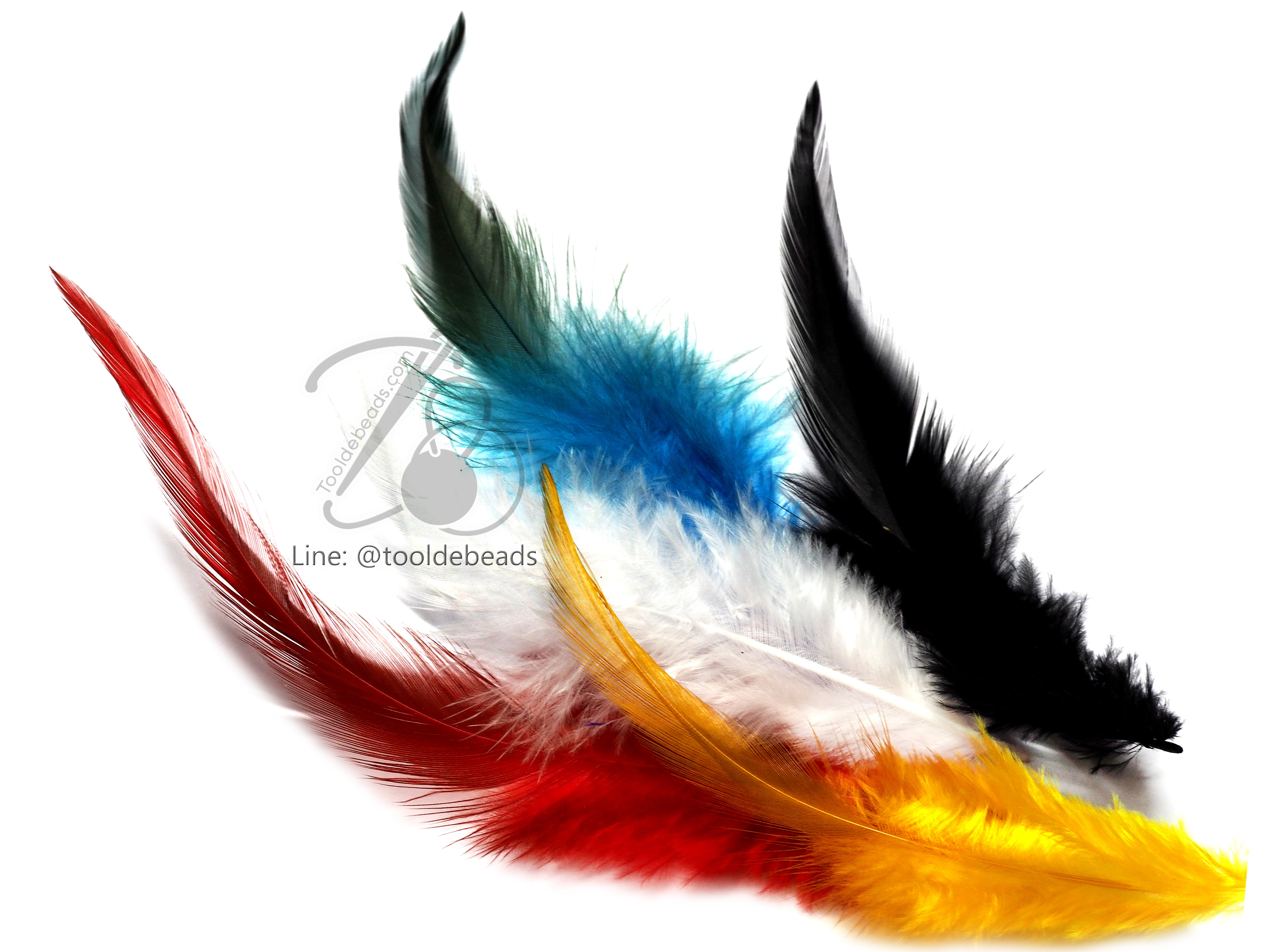 ขนนก 13ซม. ปลายแหลม (15 ชิ้น) SKU-07097