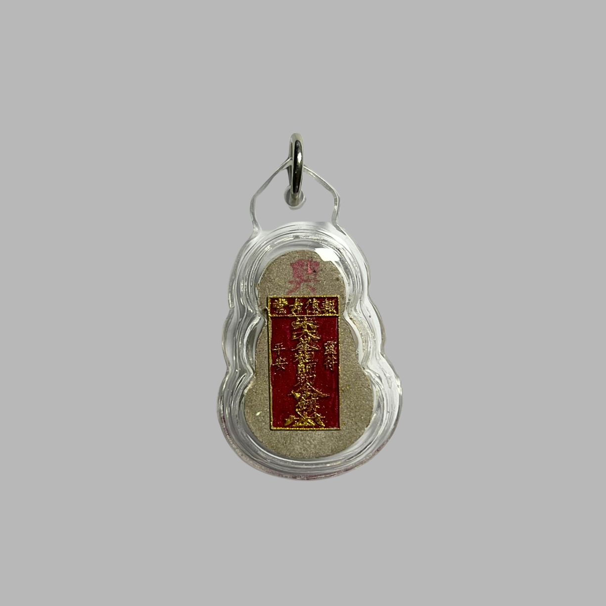 พระเนื้อผงพุทธคุณไต้ฮงกงโจวซือ ด้านหลังประทับตราฮู็ของท่าน เนื้อผงเพ้นท์สีสวยมากค่ะหายากค่ะ