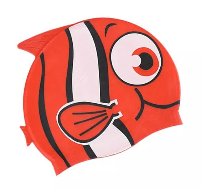 หมวกว่ายน้ำเด็กแฟนซี พร้อมส่งสดใสแบบซิลิโคนหยืดหยุ่นหลากสี