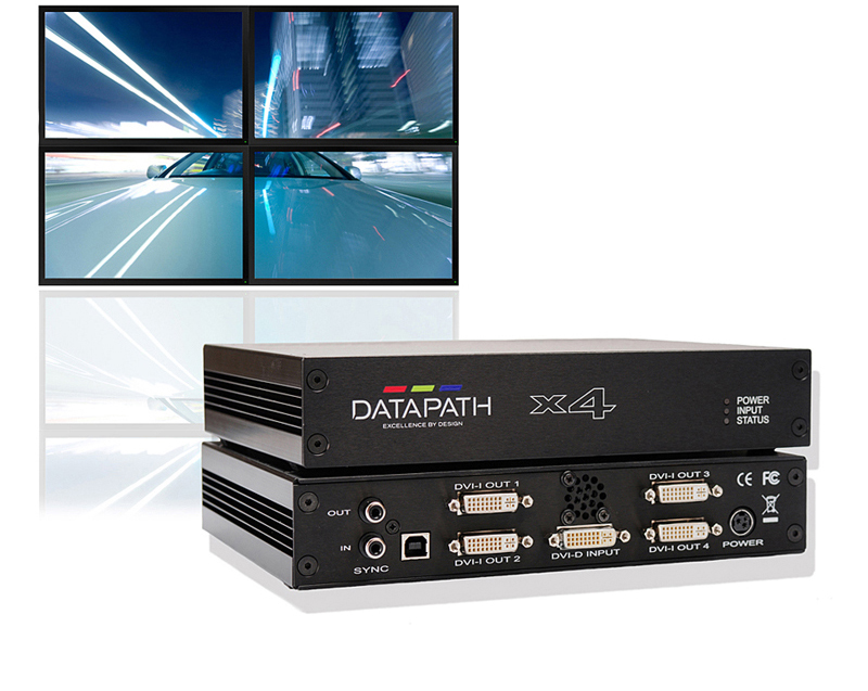 THE Datapath x4 DISPLAY WALL CONTROLLER