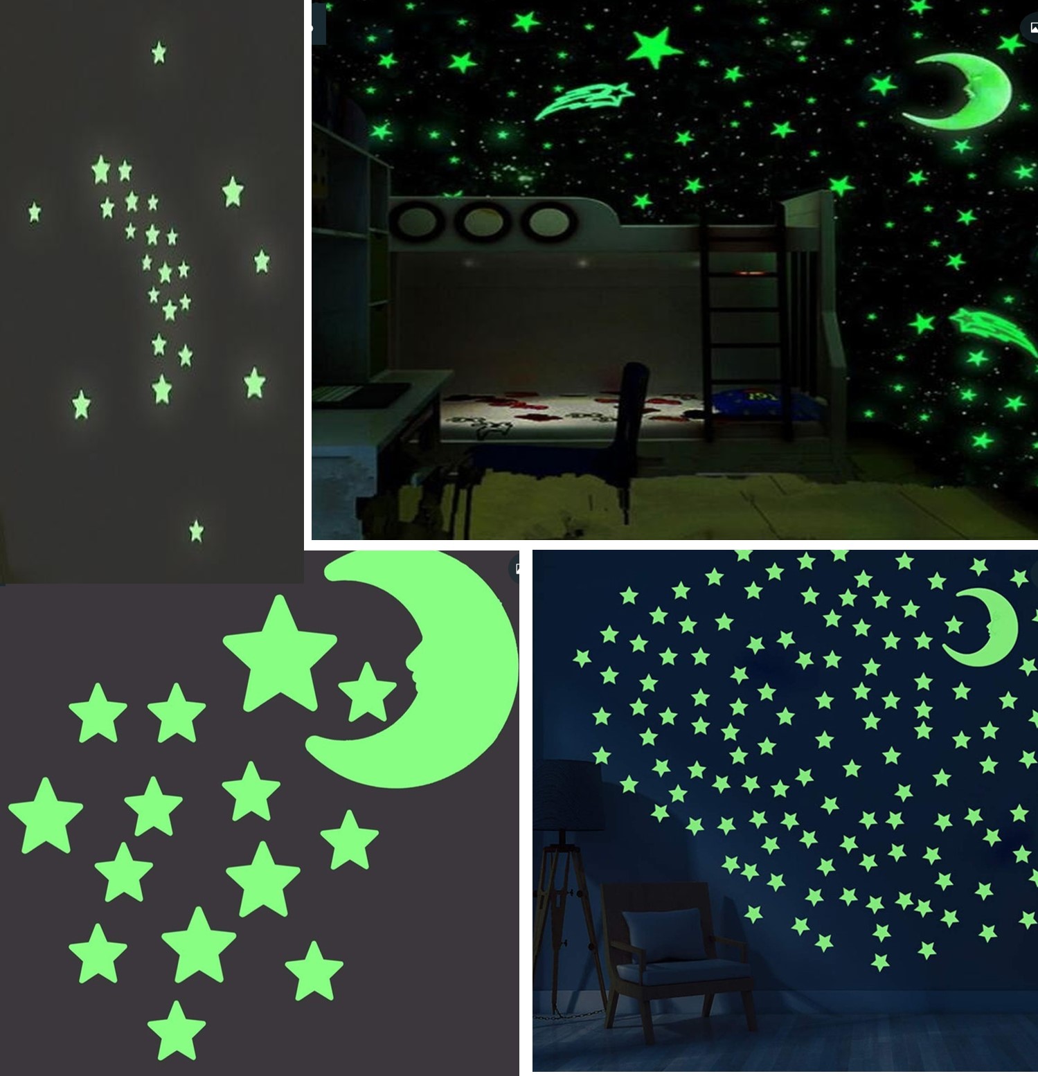 ดาวส่องแสงกลางคืนพร้อมส่ง หลายแบบ หลากสีของตกแต่ง