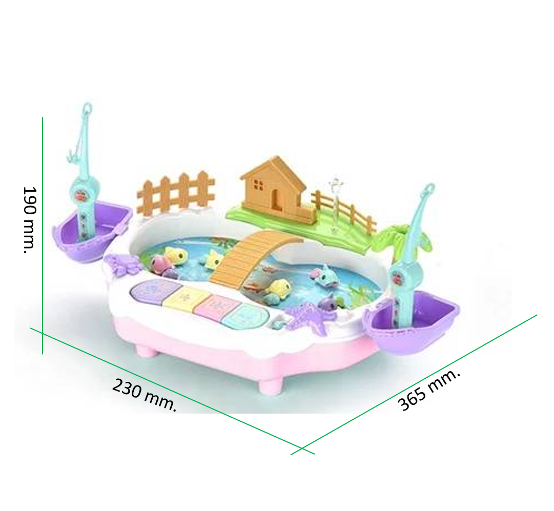 ของเล่นเด็กพร้อมส่งชุดอุปกรณ์ตกปลา DIY ใส่แบตเตอรี่