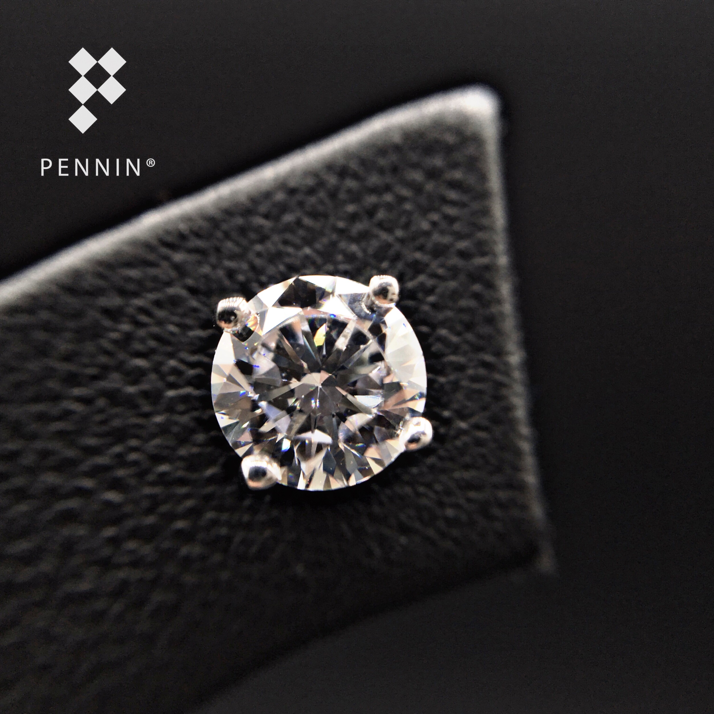 ต่างหูเพชรสวิส CZ เกรด Top 6A ขนาด 3mm-8mm เงินแท้ 925 ชุบทองคำขาว 4เตย สวยวิ้งทัดเทียมเพชรแท้