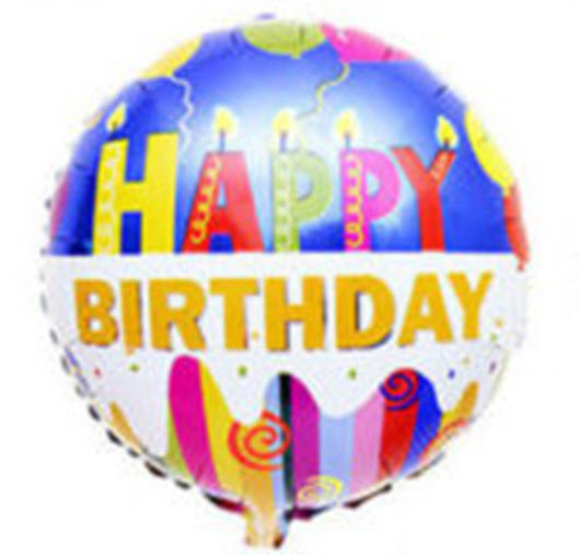 ลูกโป่งฟอยล์ HBD (แบบ 01) / ใบ