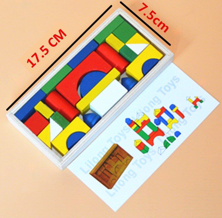 บล็อกไม้คณิตศาสตร์รูปทรงเรขาคณิต พร้อมส่ง Mathematical of Shape