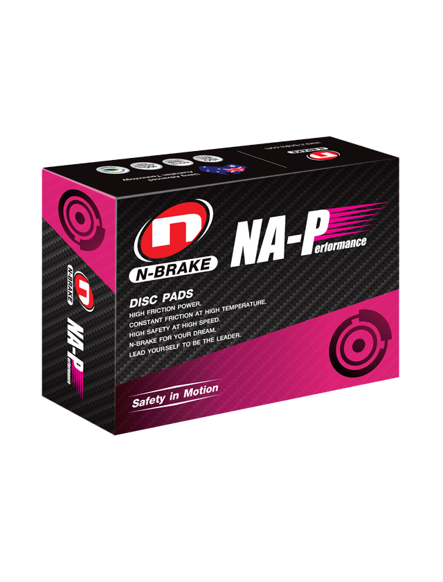 ผ้าเบรคหน้า สำหรับ Isuzu Trooper ทรูเปอร์ เกรด N Brake NA-P 800 องศา
