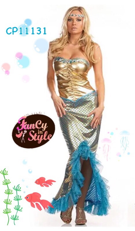Fairy tale/Disney /Cartoon/Game costume/Mermaid Costume/ชุดแฟนซีนางเงือก