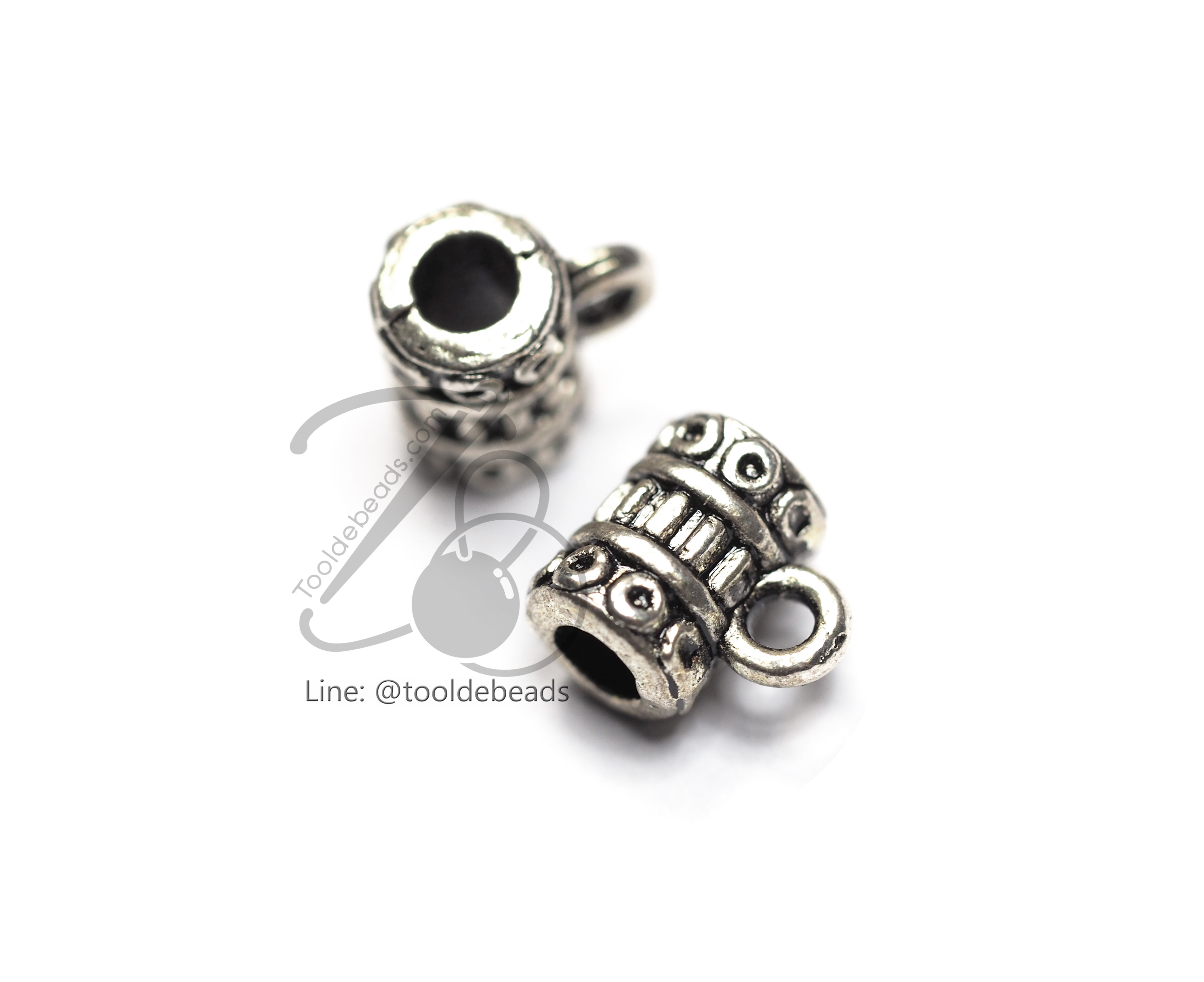 ลูกปัดโรเดียม 42 5*7มม. (1 ชิ้น) SKU-03465