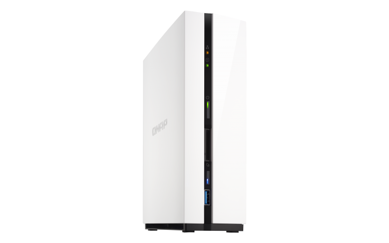 TS-128 1-bay home & SOHO NAS for data backup and entertainment