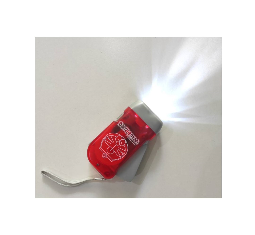 ไฟฉายโดเรม่อน พร้อมส่งมือปั้มไม่ใส่ถ่าน ไฟฉายDoraemon หลายสี