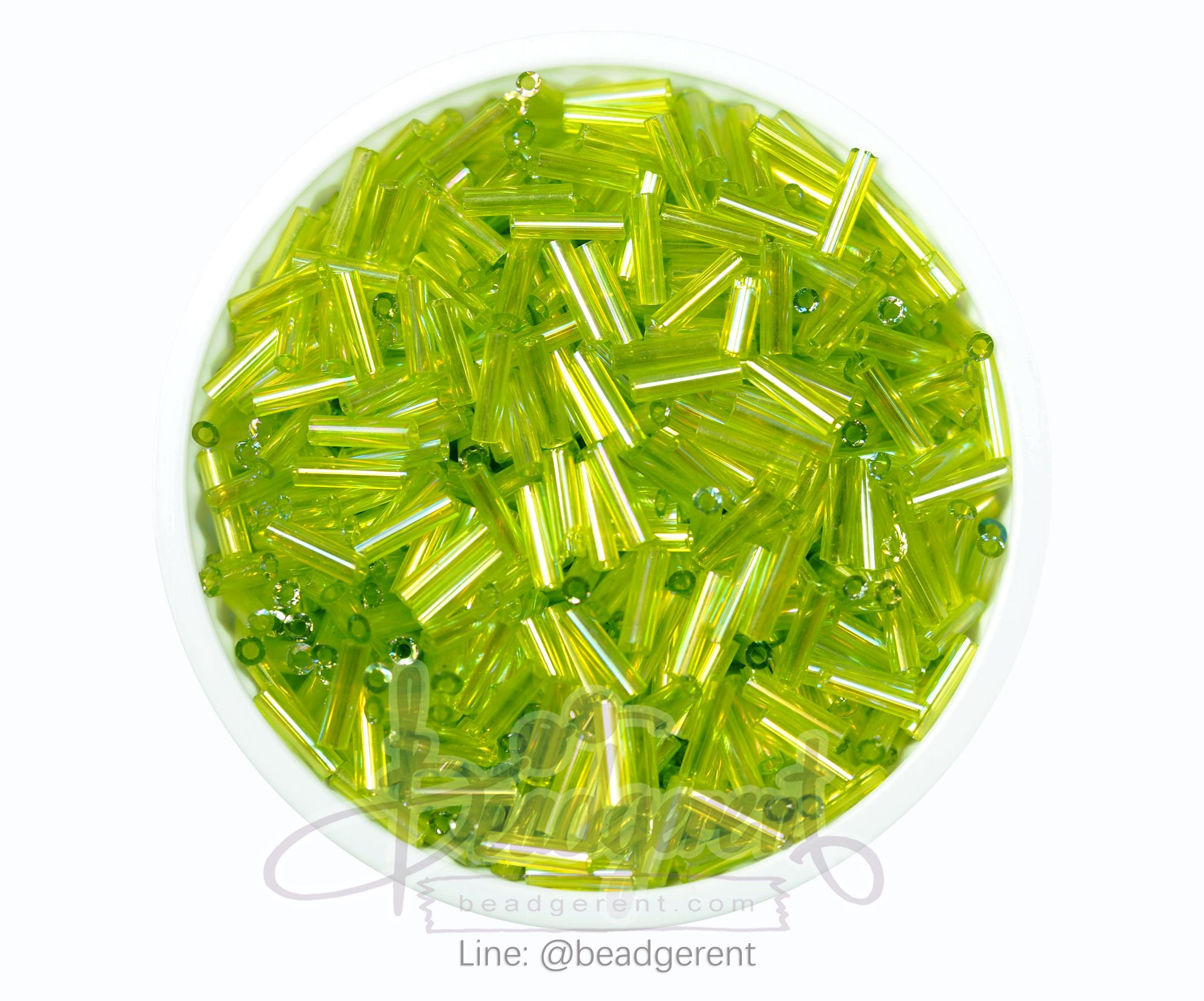 ปล้องยาว โทนรุ้ง สีเขียวตอง (450 กรัม) SKU-03553