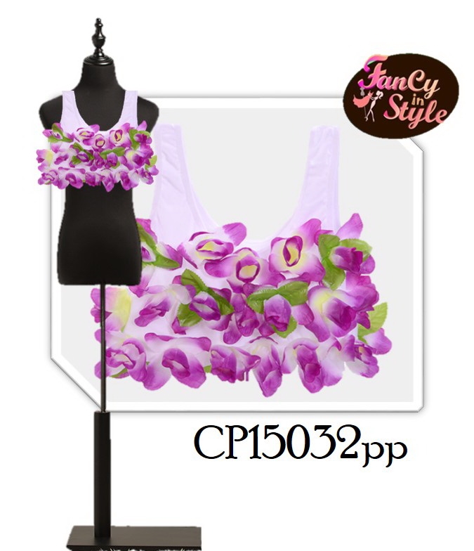 International Costume/Flowers bra/บราแต่งดอกไม้ สีม่วง