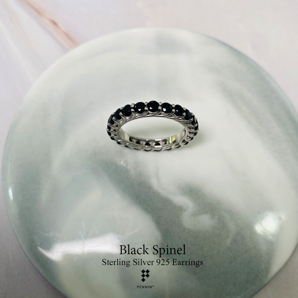EYANA: Eternity Ring แหวนนิลแท้รอบวง เงินแท้ชุบทองคำขาว นำโชคลาภสู่เจ้าของไม่มีที่สิ้นสุด