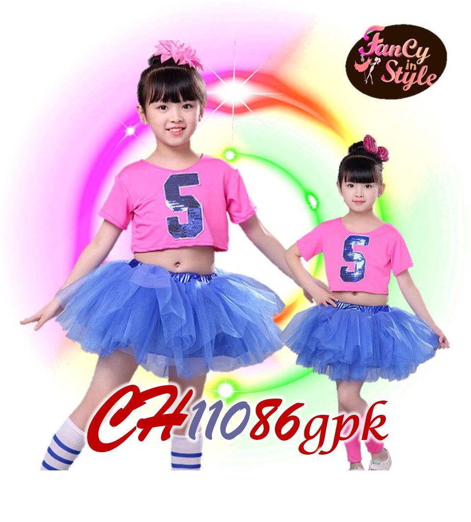 Children Costume/ชุดแฟนซีสำหรับคุณหนู/Girl Cheerleader Costume/ชุดเชียร์กีฬาสำหรับเด็กผู้หญิง