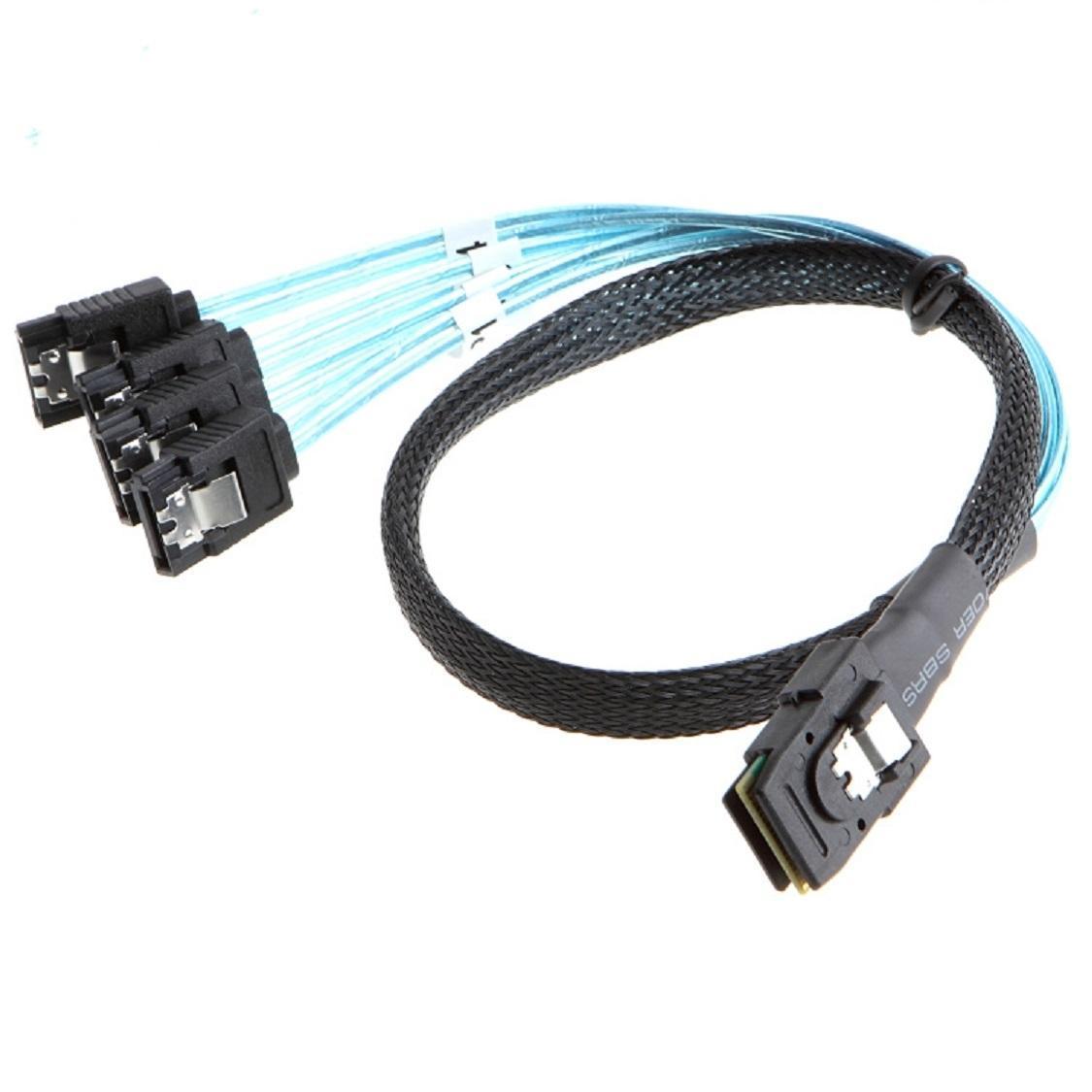 สาย Mini SAS SFF-8087 to 4x SATA ยาว 1M