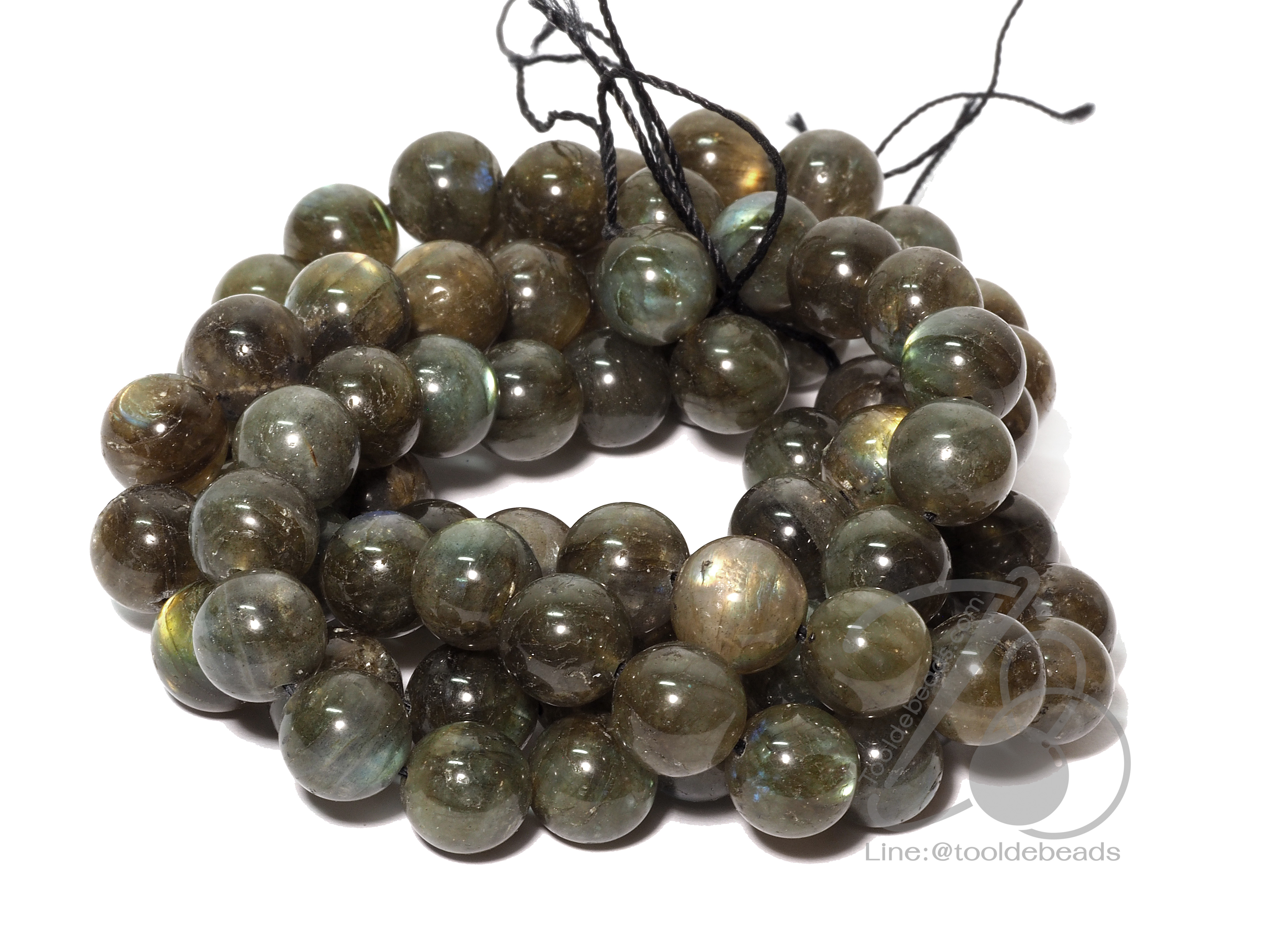 หิน Labradorite (high quality) 10มม. (39 เม็ด) SKU-01059