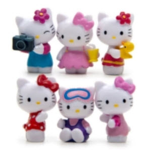 ตุ๊กตาจิ๋วคิตตี้ ชุด 6 ตัว