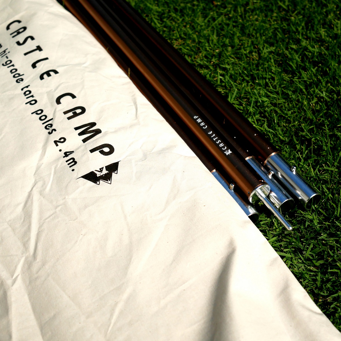Aluminum Hi-Grade Tarp Poles 2.4m.
