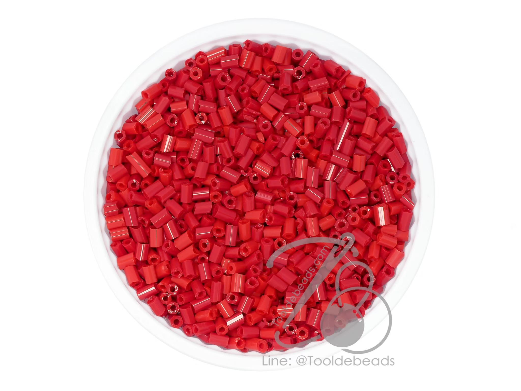 ปล้องสั้น โทนด้าน สีแดง (450 กรัม) SKU-09267