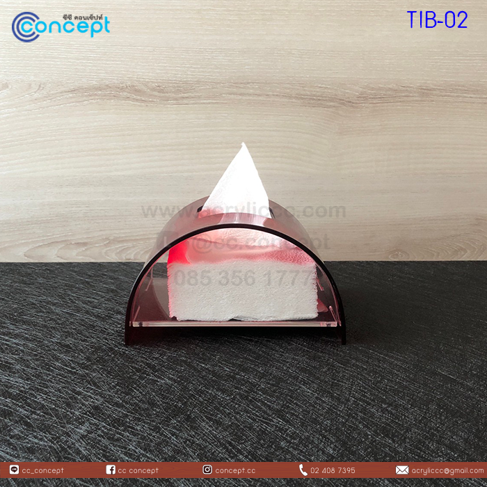 กล่องทิชชู่อะคริลิค (TIB-02)