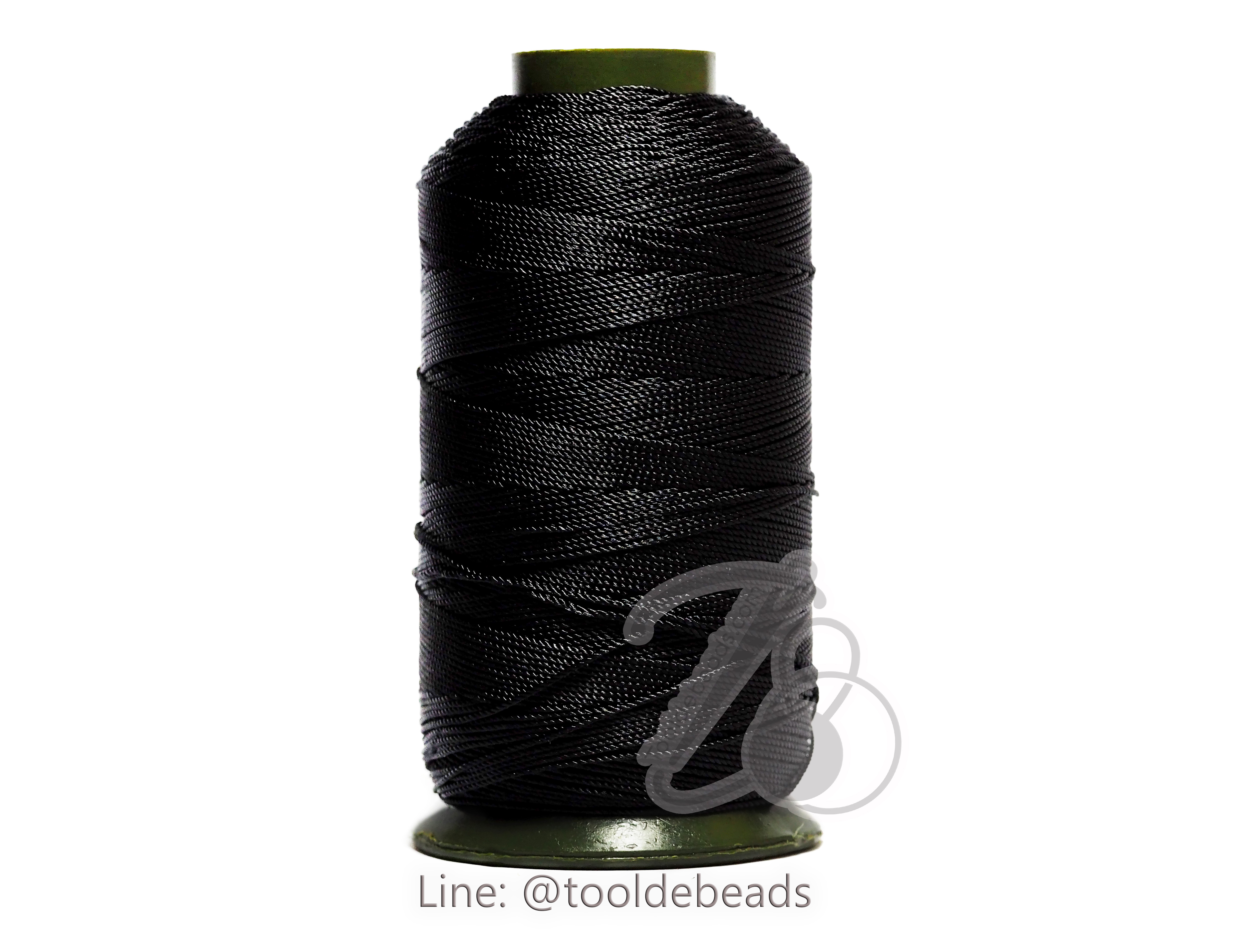 ด้ายไนลอน เบอร์ 210/12 สีดำ (1 ม้วน) SKU-01398