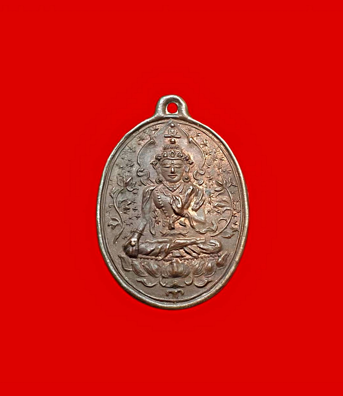 โชว์เพื่อศึกษาเหรียญพระโพธิสัตว์เจ้าแม่กวนอิมท่านเย็นบุญซือแปะวัดทิพย์วารี(กัมโล้วยี่)จ.กรุงเทพฯเนื้อทองแดงผิวไฟเดิม