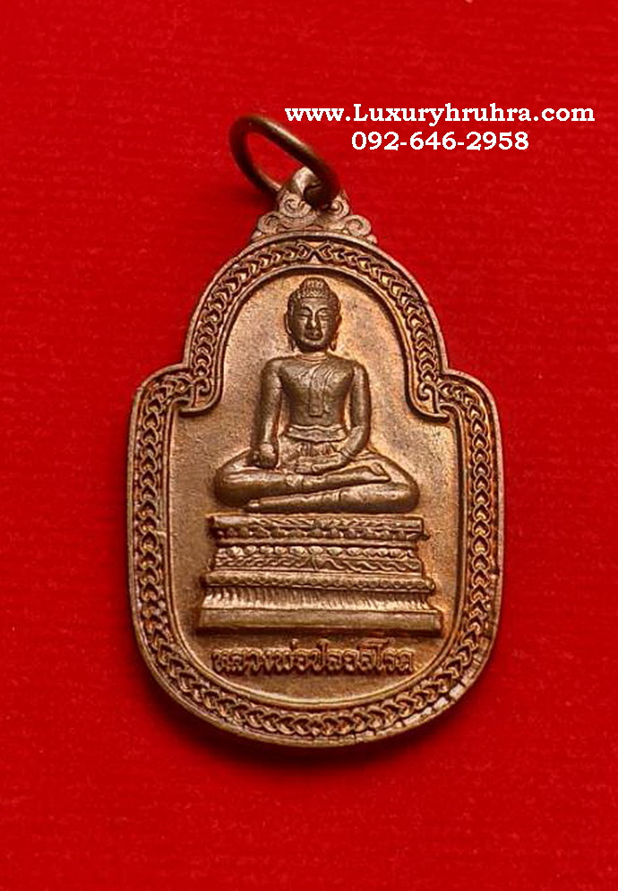 เหรียญหลวงพ่อปลอดโรครุ่นสร้างโรงพยาบาลอำเภอเสนาจ.พระนครศรีอยุธยาเนื้อทองแดง
