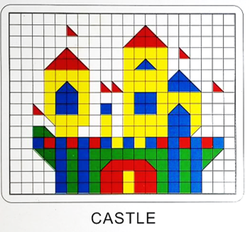 จิ๊กซอว์พลาสติกหลากสีพร้อมส่ง Puzzle Mosaic หลากสี