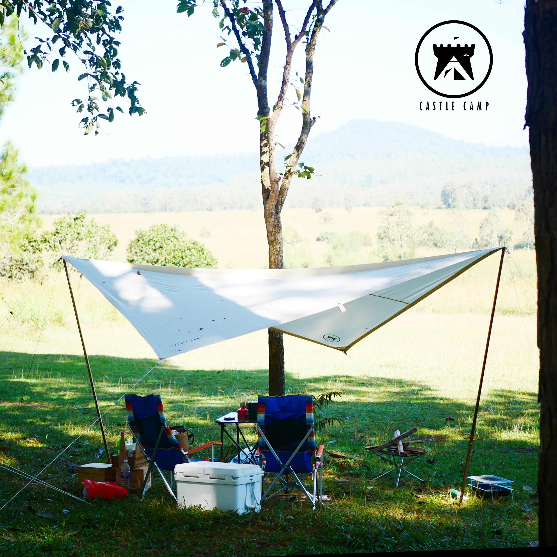 Castle Camp Tarp cotton canvas 3x3m.