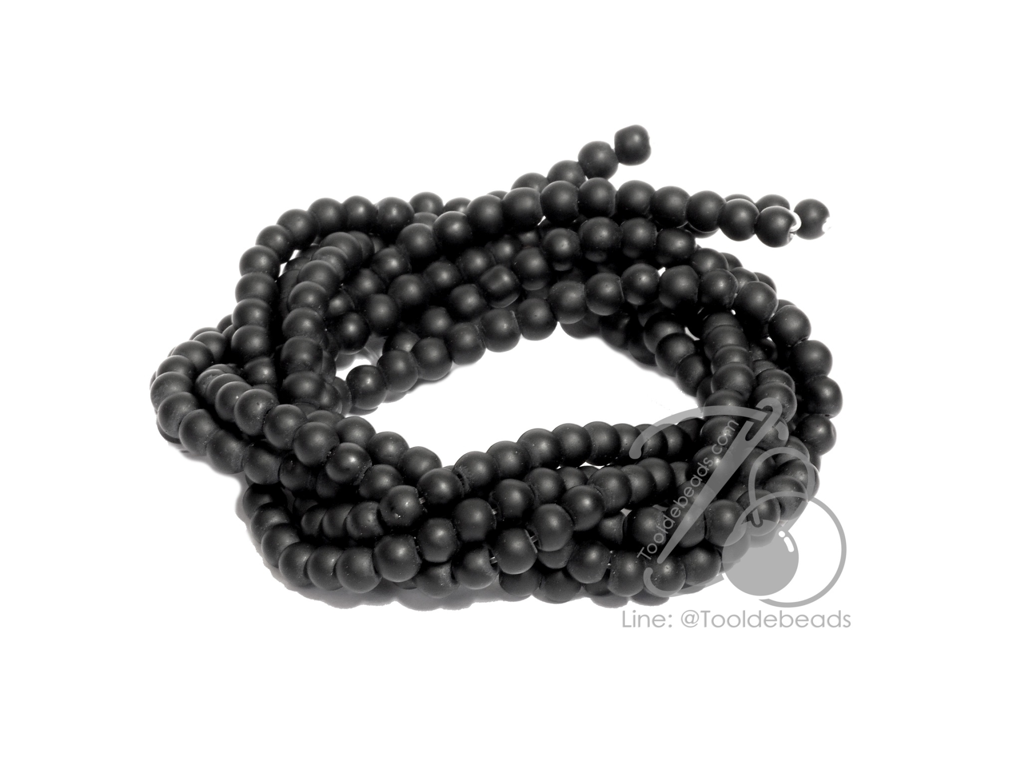 หิน นิลด้าน (onyxl) 4มม. (101 เม็ด) SKU-09312
