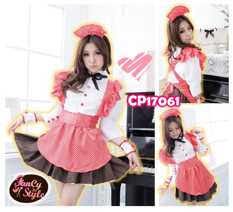 Uniform costume/Maid Lolita Costume/ชุดสาวเสิร์ฟ/ชุดแม่บ้าน/ชุดโลลิต้า