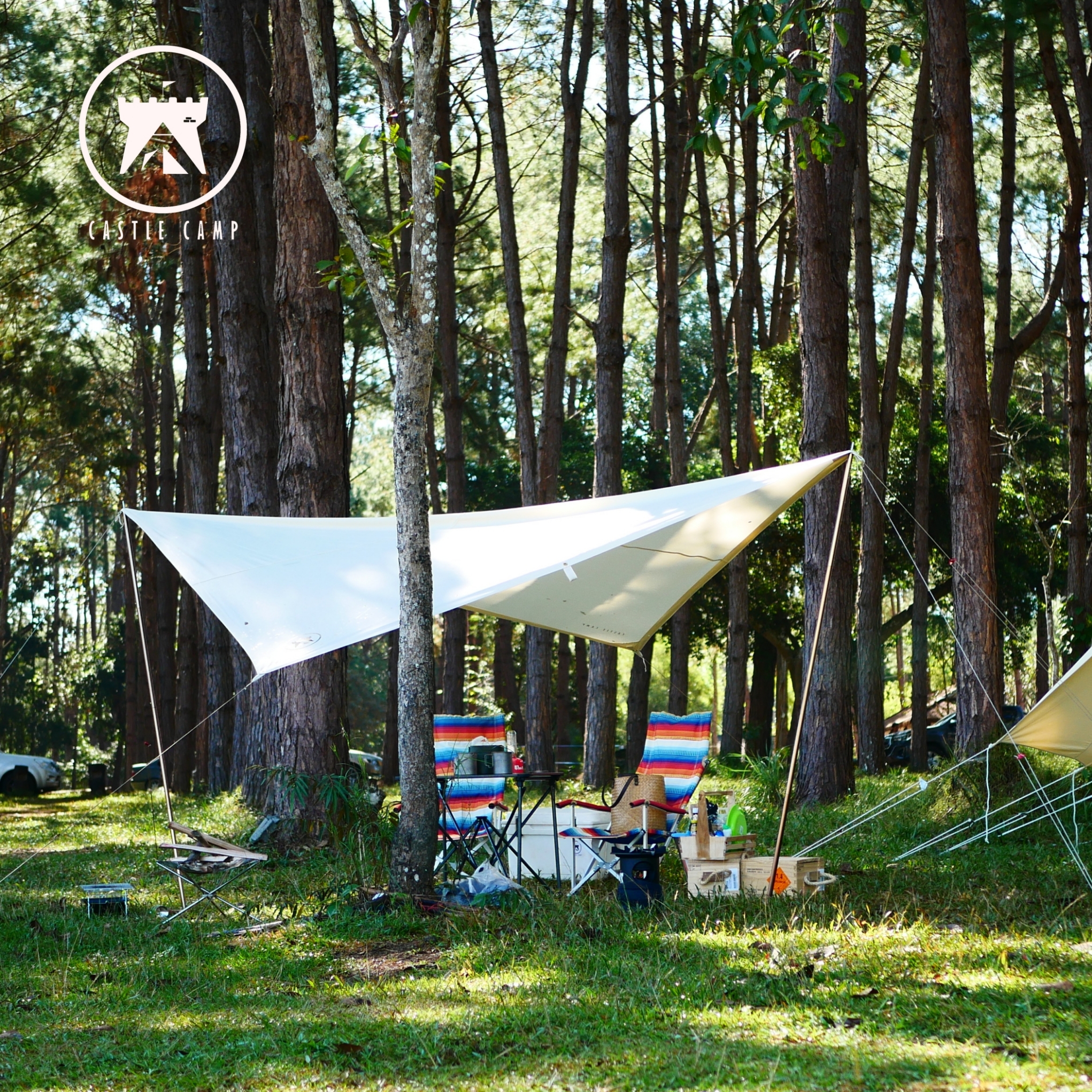 Castle Camp Tarp cotton canvas 3x3m.