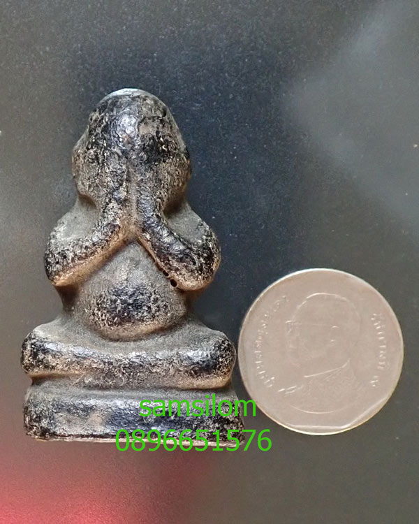 หลวงพ่อทองสุข วัดสะพานสูง นนทบุรี พระปิดตาพิมพ์พิเศษ ยุคต้น ชุบรักเก่า