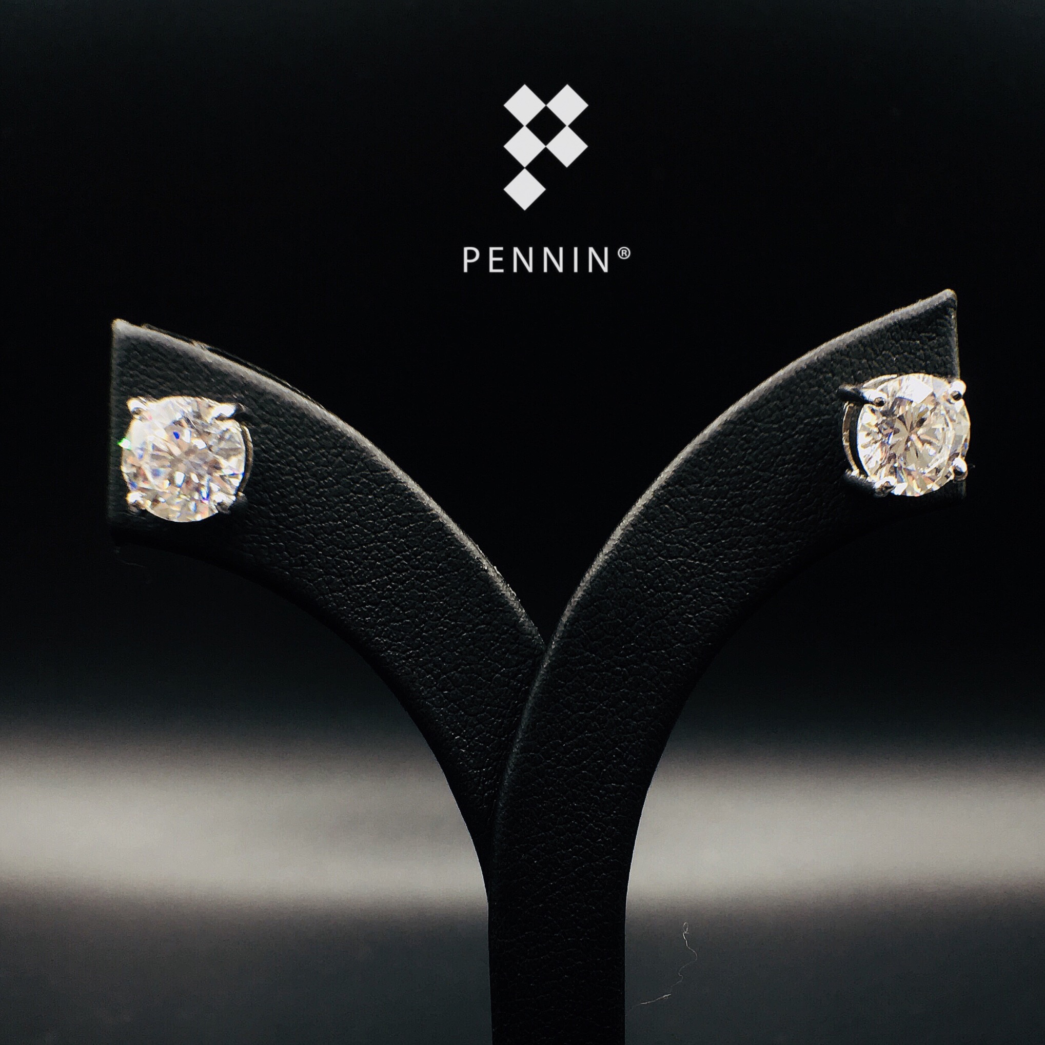 ต่างหูเพชรสวิส CZ เกรด Top 6A ขนาด 3mm-8mm เงินแท้ 925 ชุบทองคำขาว 4เตย สวยวิ้งทัดเทียมเพชรแท้