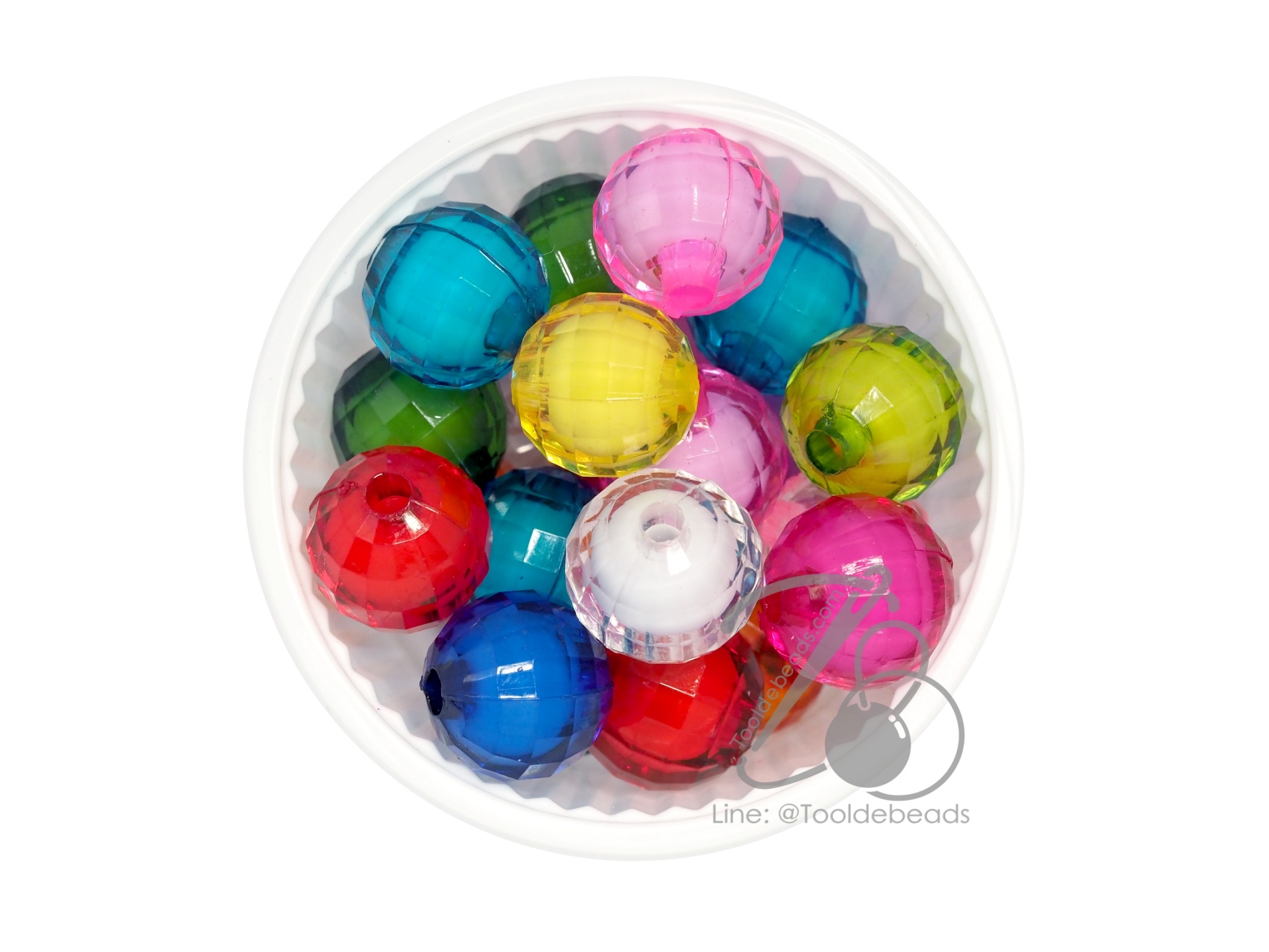 ลูกปัดสาคู 14มม. (100 กรัม) SKU-10635