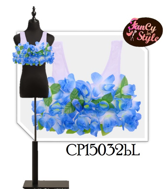 International Costume/Flowers bra/บราแต่งดอกไม้ สีฟ้า