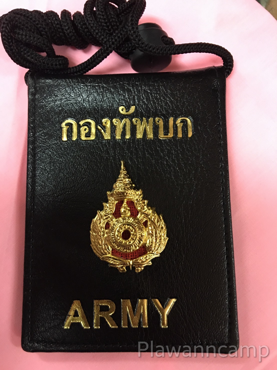 ซองหนังใส่บัตร กองทัพบก