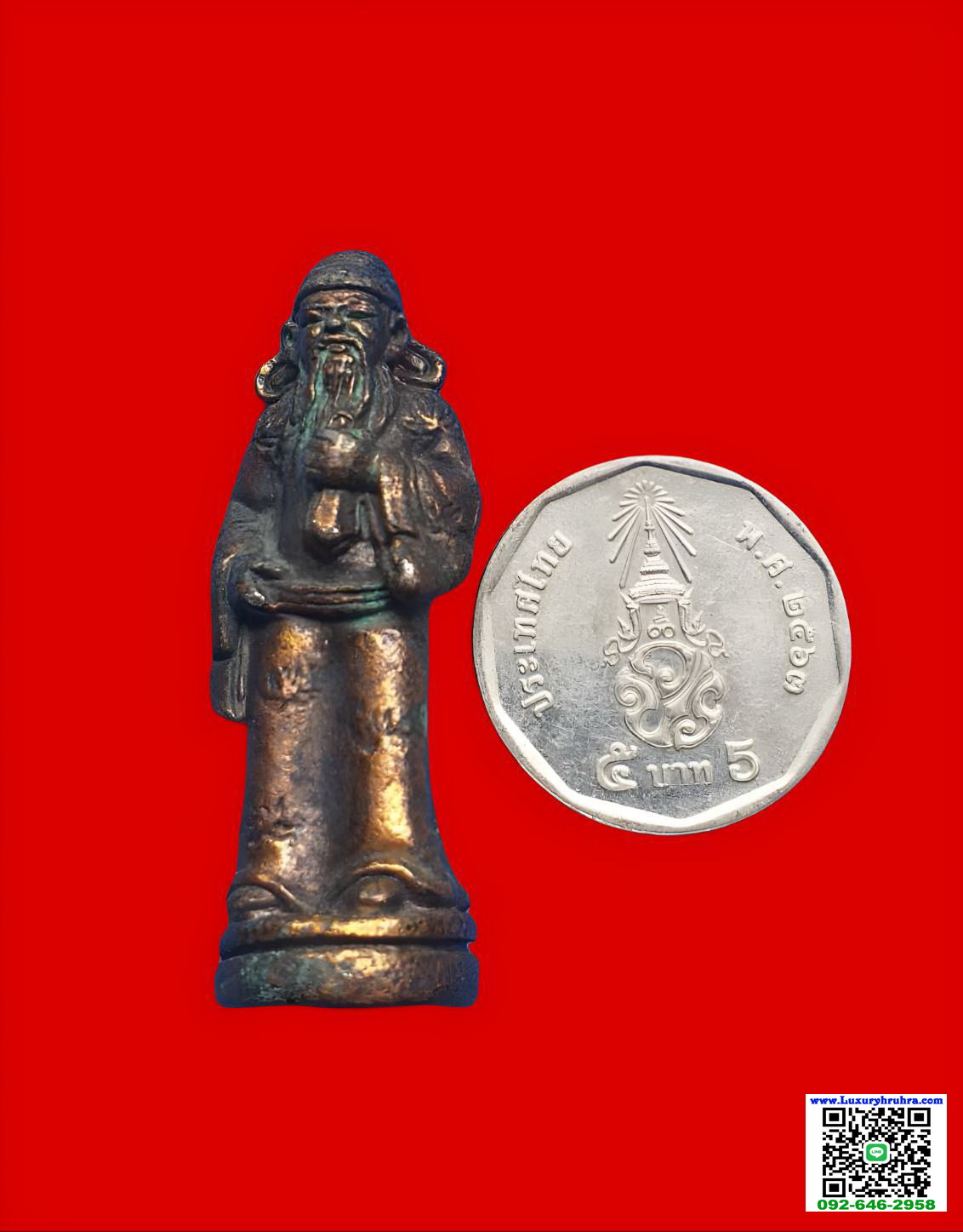 รูปหล่อลอยองค์จางกั้วเหลาแปดเซียนเซียนแห่งความมั่นคงอายุยืนสุขภาพดีและจิตรกรเนื้อโลหะ