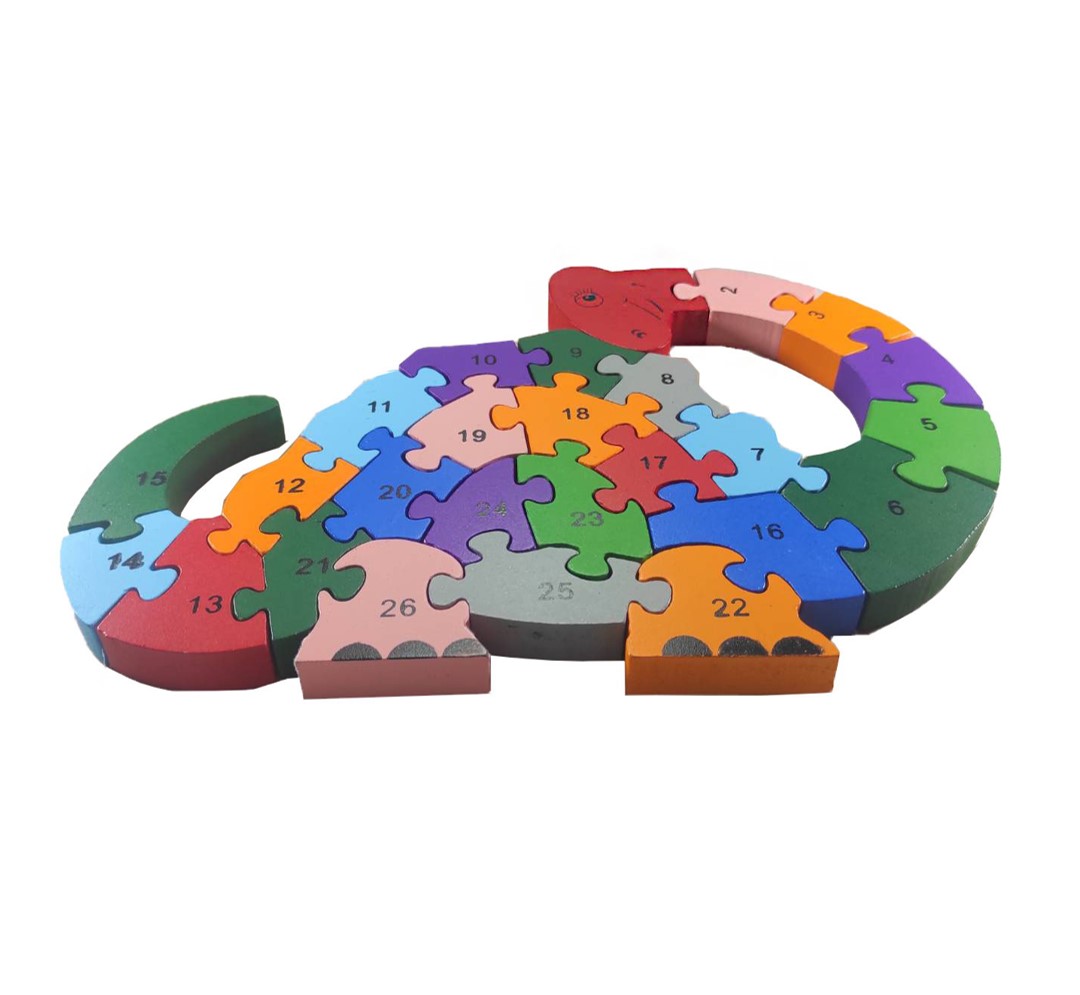 บล็อกไม้จิ๊กซอว์ไม้พร้อมส่ง หลายแบบ ตัวเลข ตัวอักษร หลากหลายสีสัน