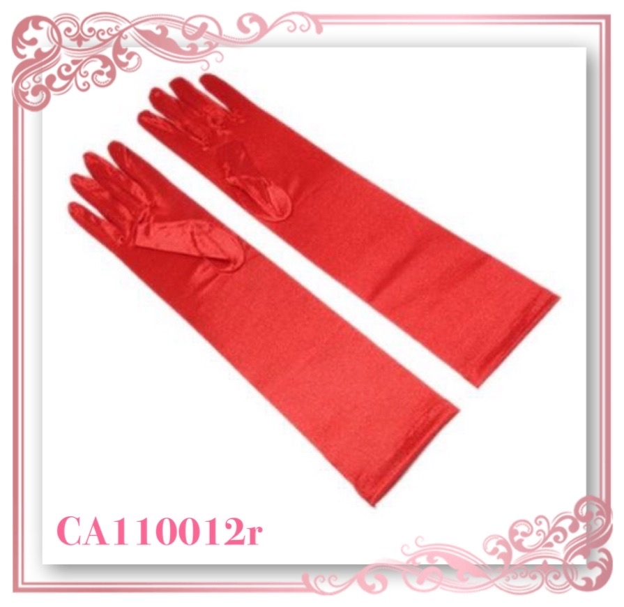 Red Long Gloves/ถุงมือยาวสีแดง