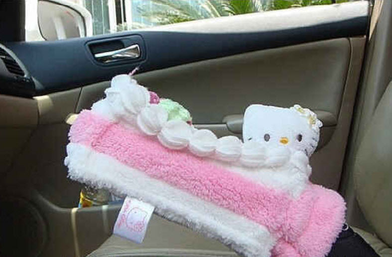 ชุดหุ้มเบรคมือคิตตี้-สตรอเบอรี่ เค้ก