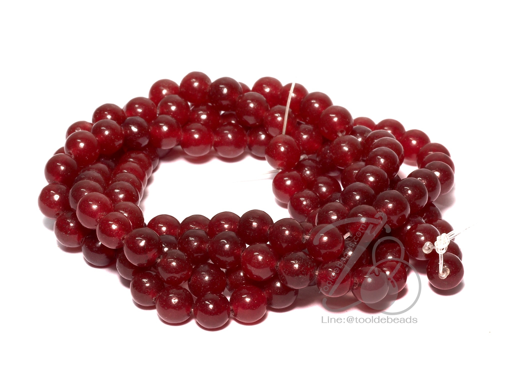 หิน Carnelian 6มม. (61 เม็ด) SKU-09348