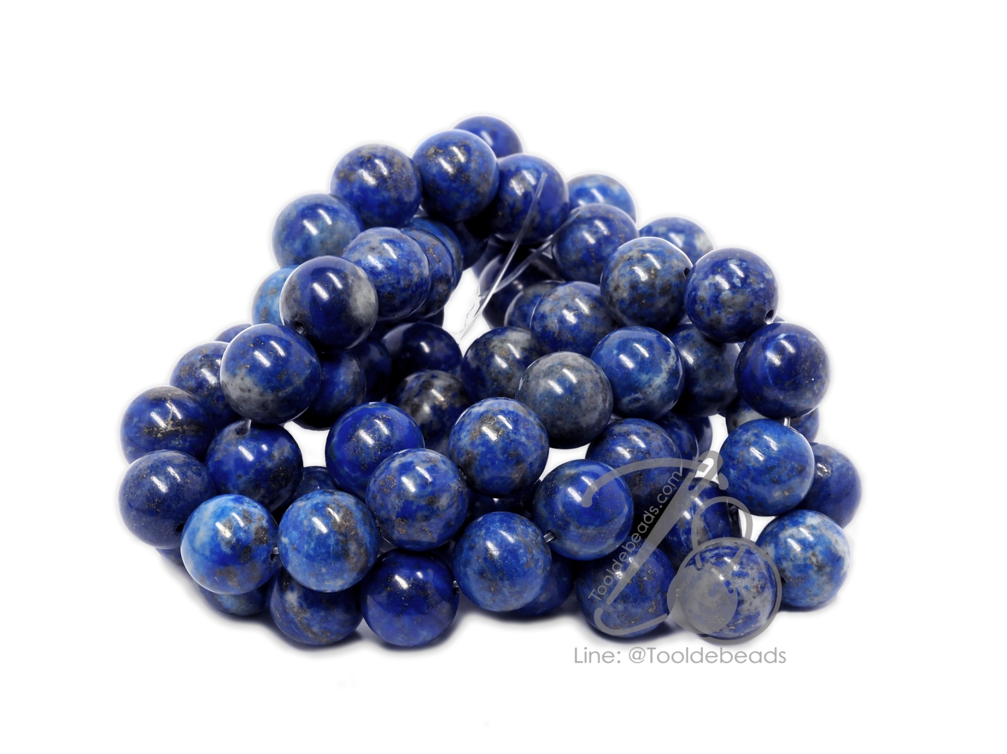 หิน Lapis Lazuli 10มม. (39 เม็ด) SKU-01228