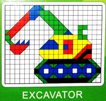 จิ๊กซอว์พลาสติกหลากสีพร้อมส่ง Puzzle Mosaic หลากสี