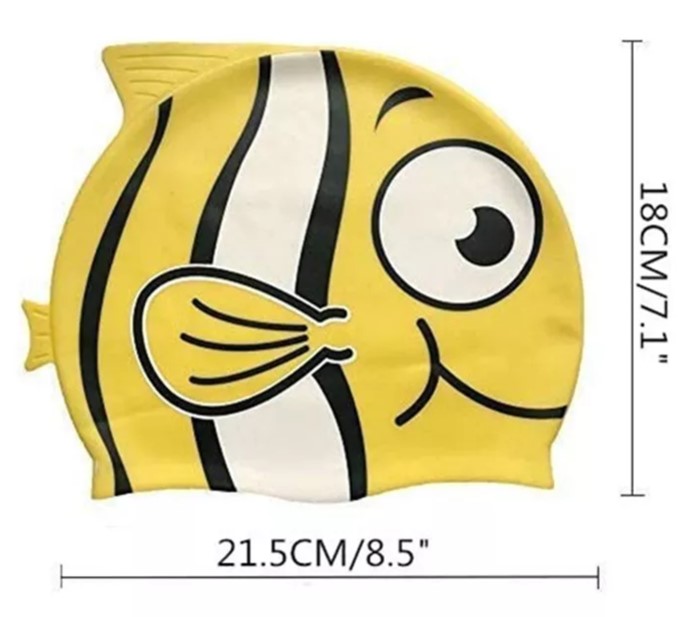 หมวกว่ายน้ำเด็กแฟนซี พร้อมส่งสดใสแบบซิลิโคนหยืดหยุ่นหลากสี