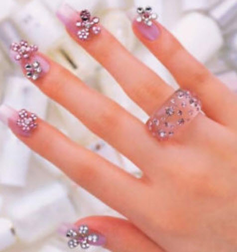 ตลับชุดแต่งเล็บ DIY 500 ชิ้น