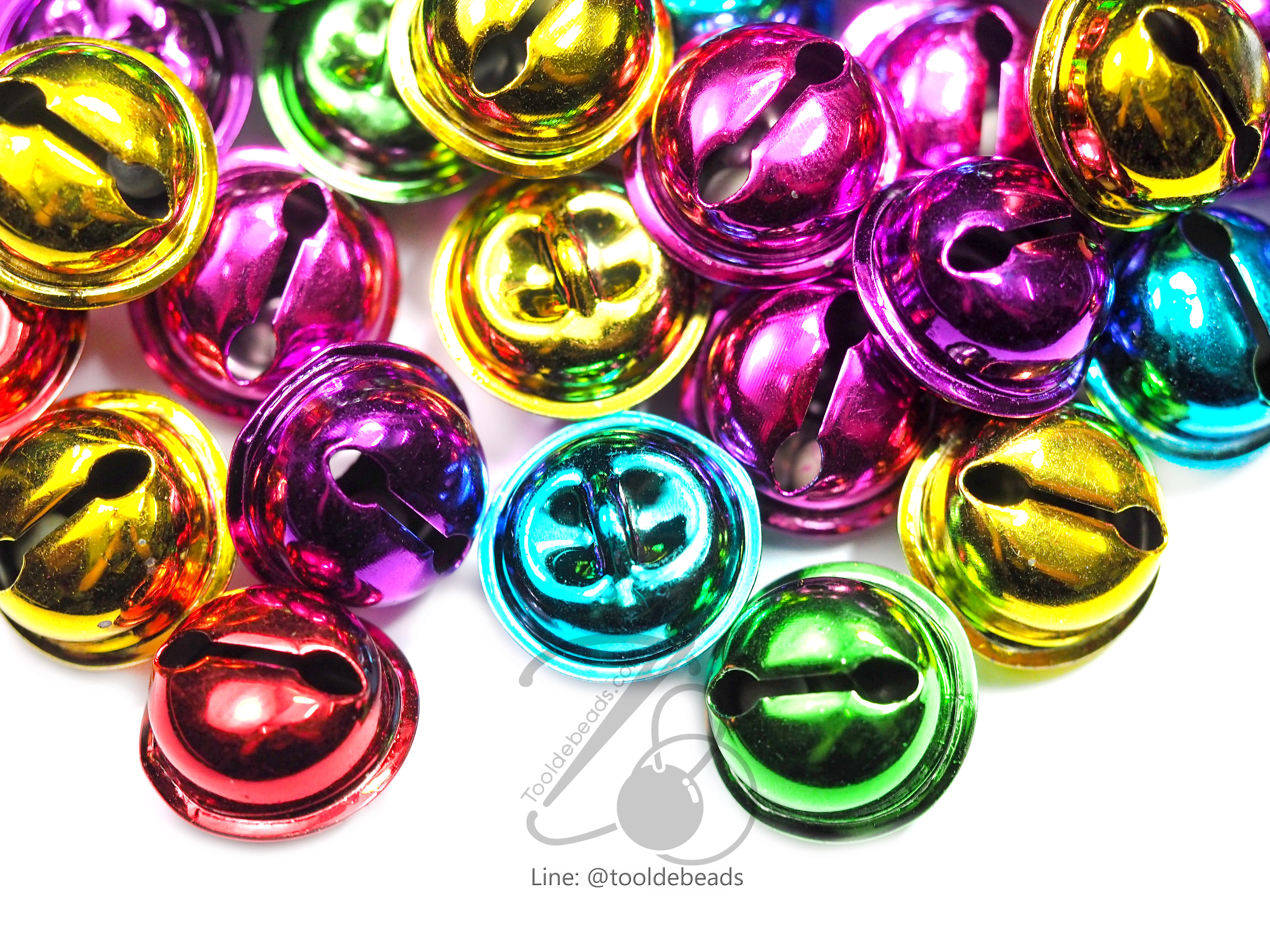 กระพรวน 15*20มม. คละสี (500 ชิ้น) SKU-04289