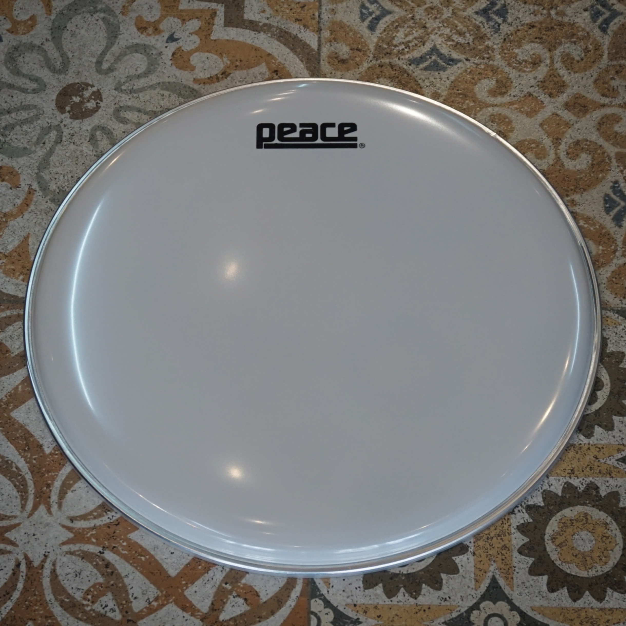 หนังกลองชั้นเดียวสีขาวเงา Peace Smooth White Single Ply