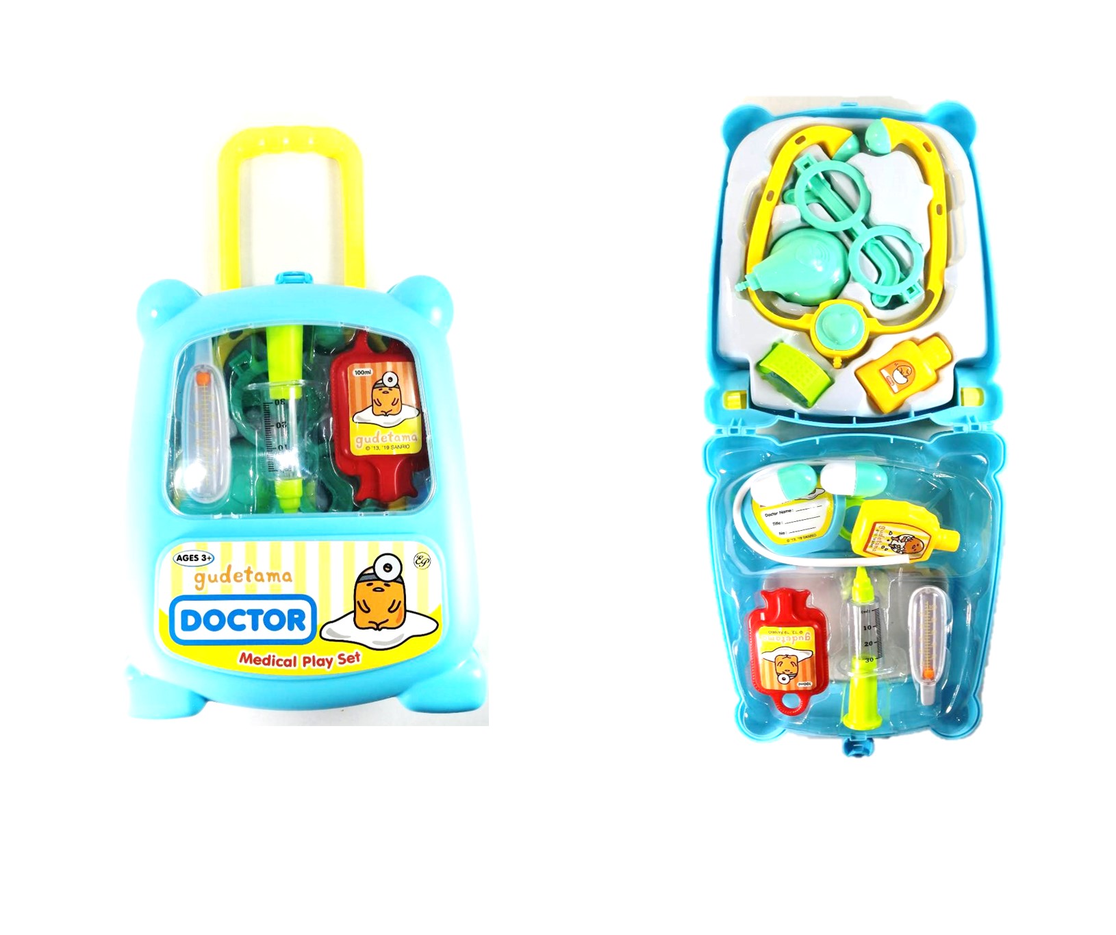 ชุดกระเป๋าคุณหมอล้อลากลวดลายการ์ตูนกูเดตามะ ไข่ขี้เกียจ ของเล่นพร้อมส่ง